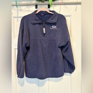 Vintage Wrigley Field Made in The USA Navy Blue Quarter Zip